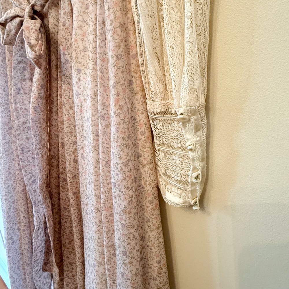 Vintage Gunne Sax Floral Maxi Dress - Picture 3 of 9
